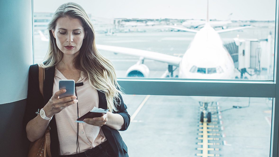 woman using a smartphone woman using a smartphone