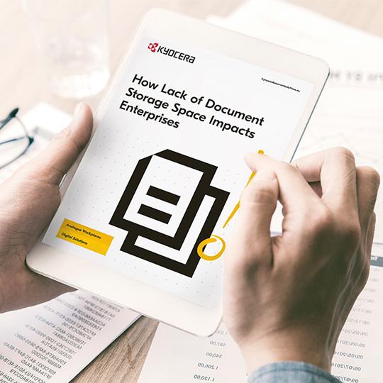 How lack of document storage space impacts enterprises hand with the ebook